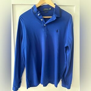 Polo long sleeve - large custom slim fit